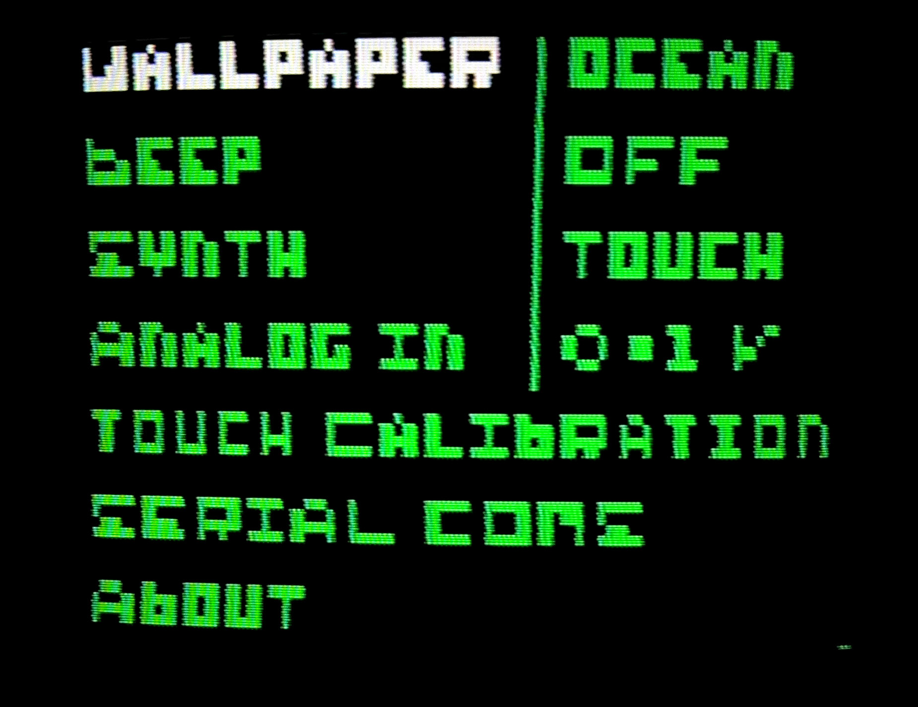mini TeenStudio Sys Menu