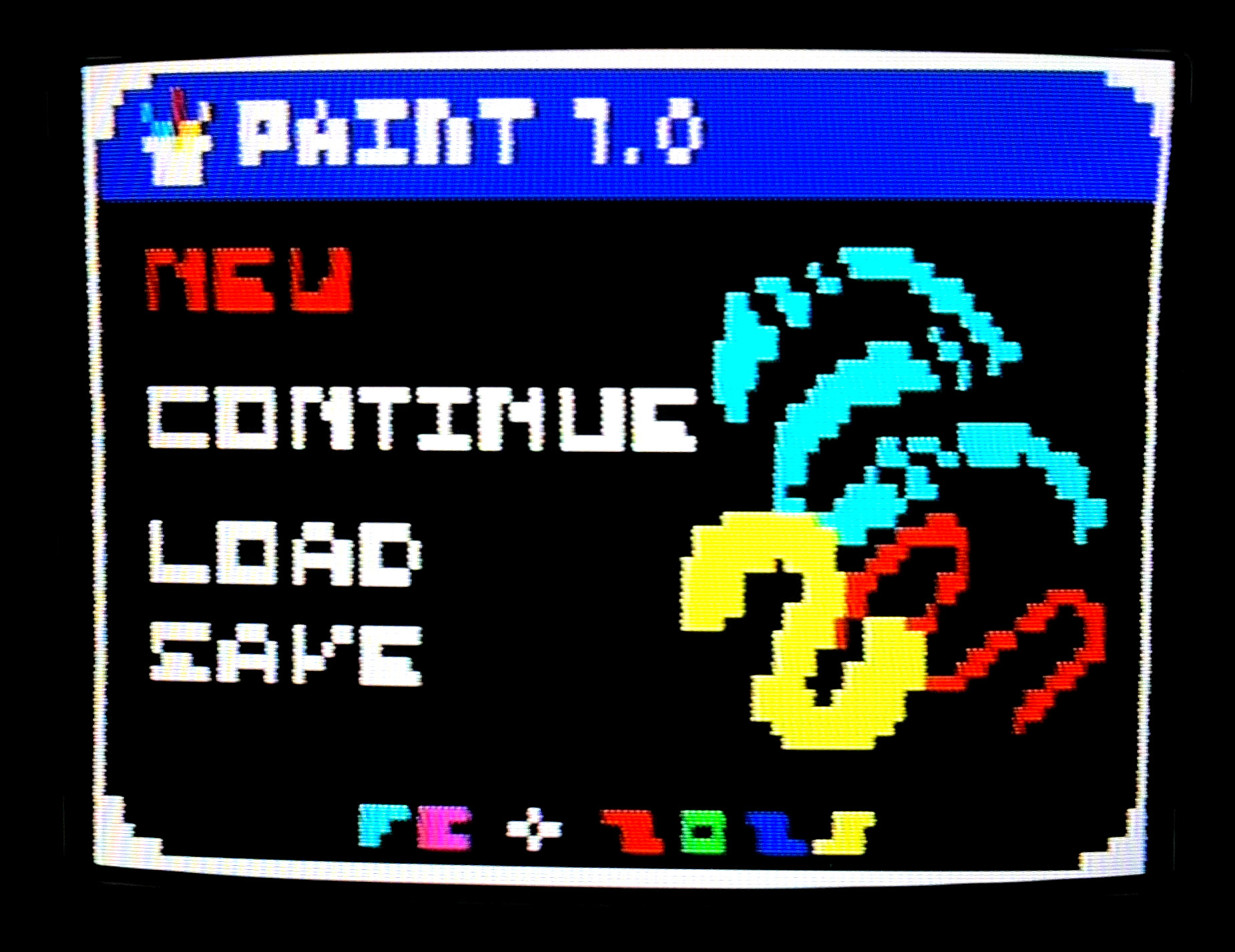 mini TeenStudio Paint Menu
